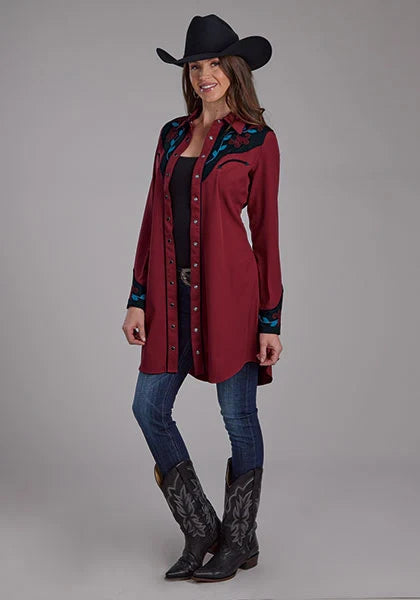 Roper 2293 Old West Floral (Red) - Women's Dress