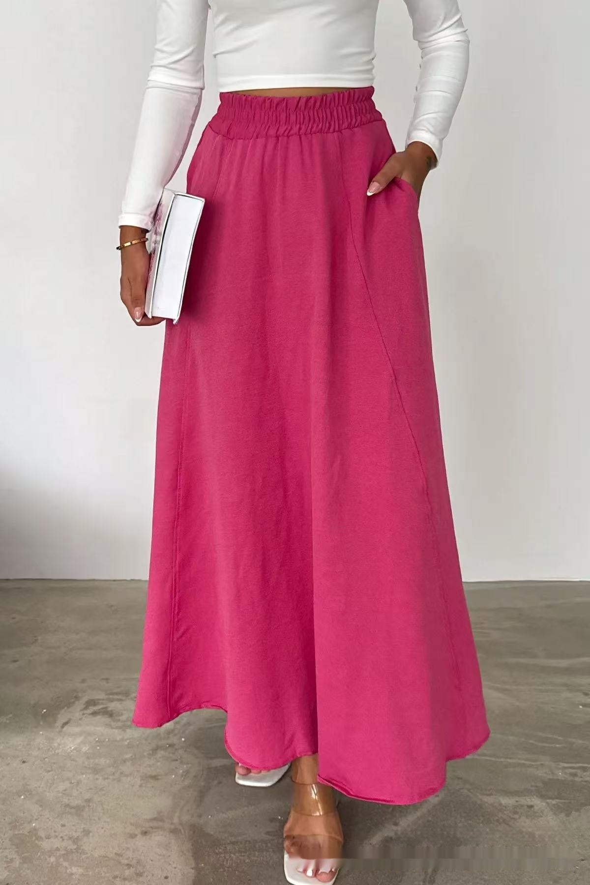 European And American Leisure A- Line Loose Fashion Women's Wear Long Dress
