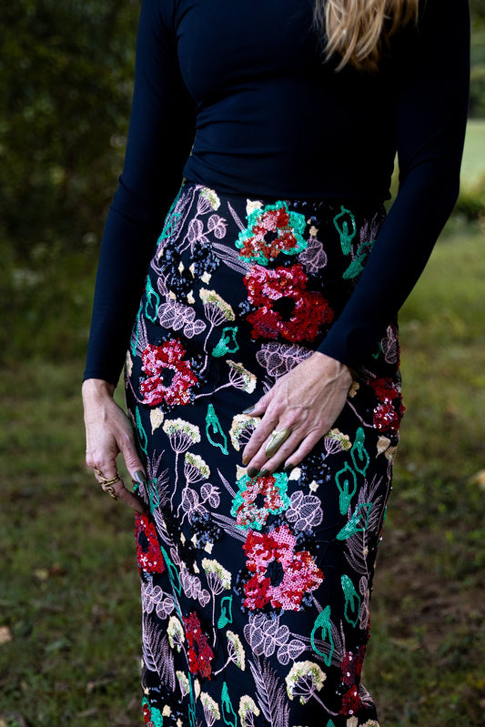 THE JC SEQUIN SKIRT