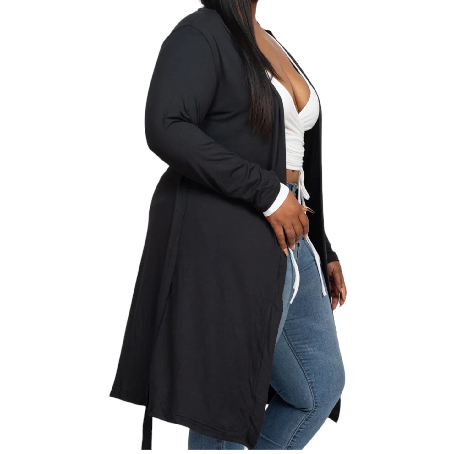 Women’s Plus Size Everyday Black Cardigan