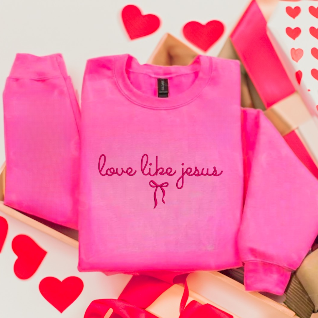 Love like Jesus embroidery