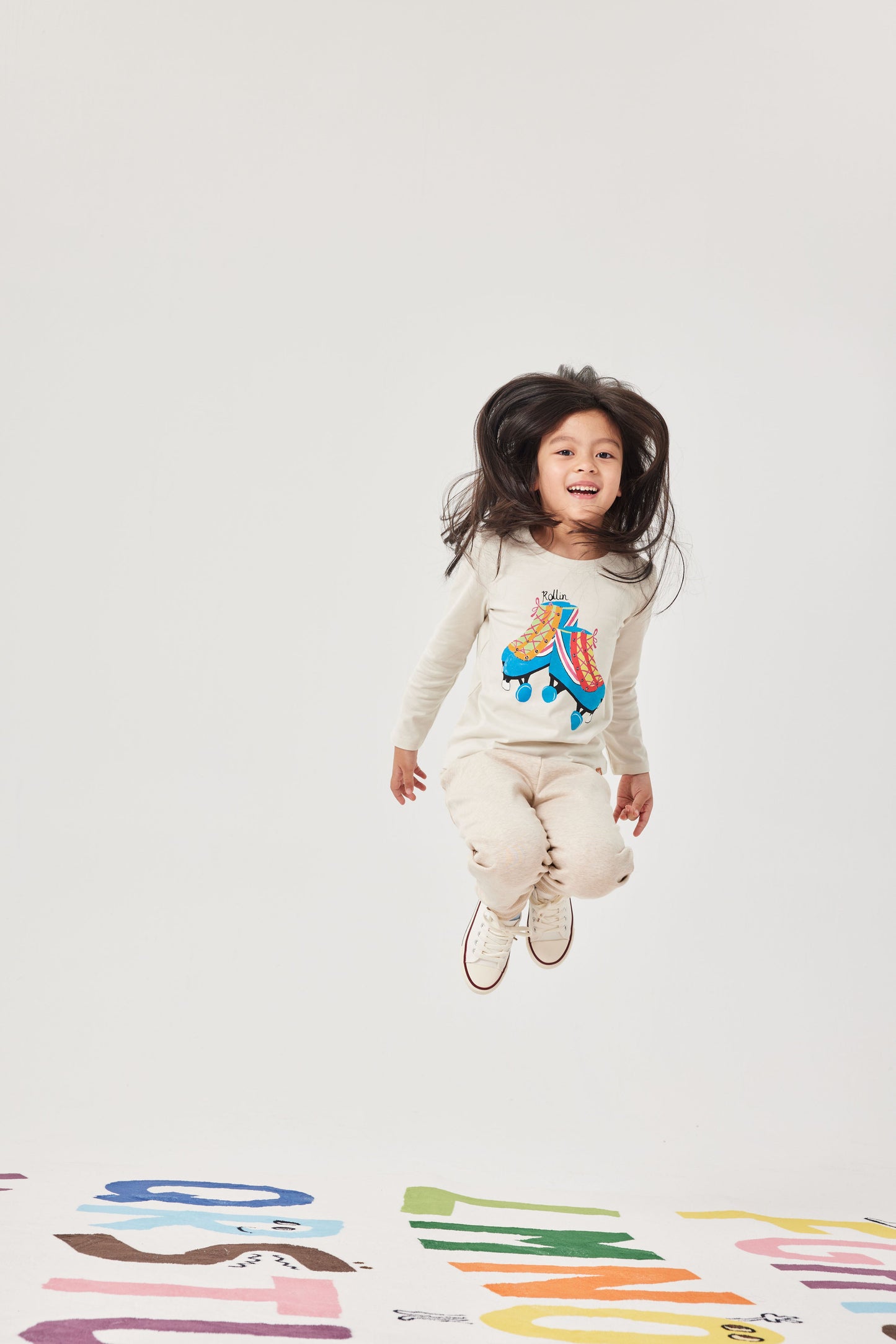 Retro Roller Skates Long Sleeve Tee