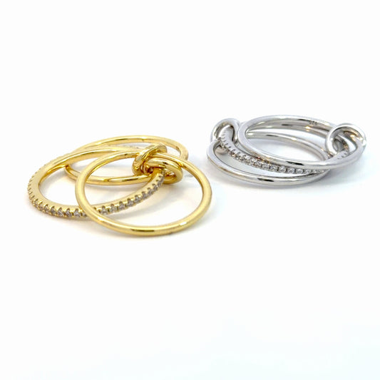 Jovian Statement Ring - Gold Celestial CZ Ring | Premium 18K Gold Plated