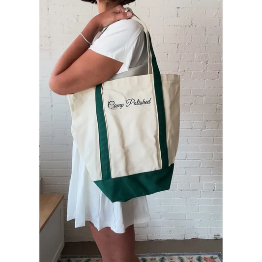 Camp Polished Boat Tote: FREE with $100 Purchase