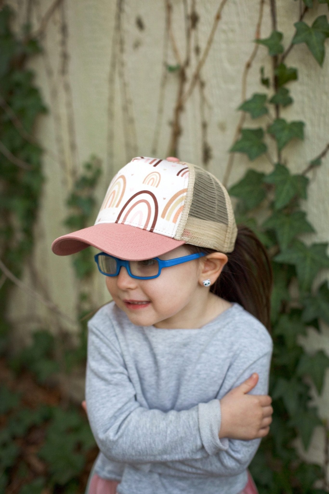 Rose Rainbow Trucker Hat