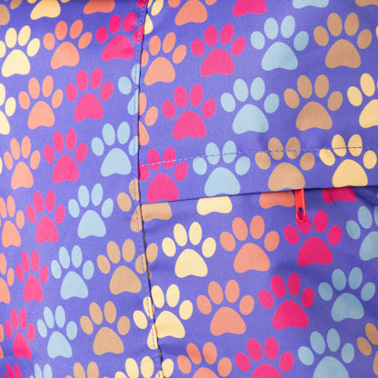Paw Print Packable Backpack