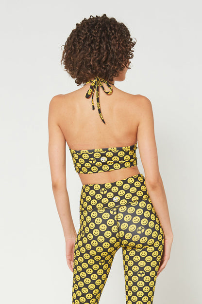 Halter Tie-Back Crop Top – 4-Way Stretch, Made in USA