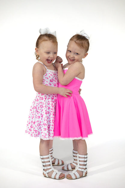 Molly Athleisure Dress - Barbie Pink