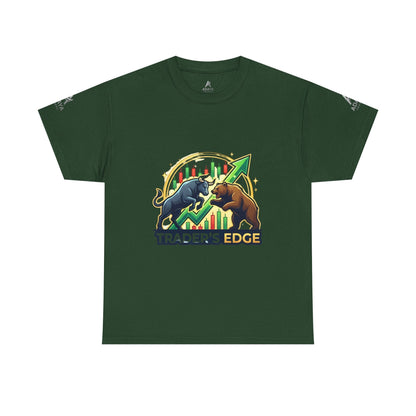 Trader's Edge Tee — Bull vs Bear Stock Market T‑Shirt