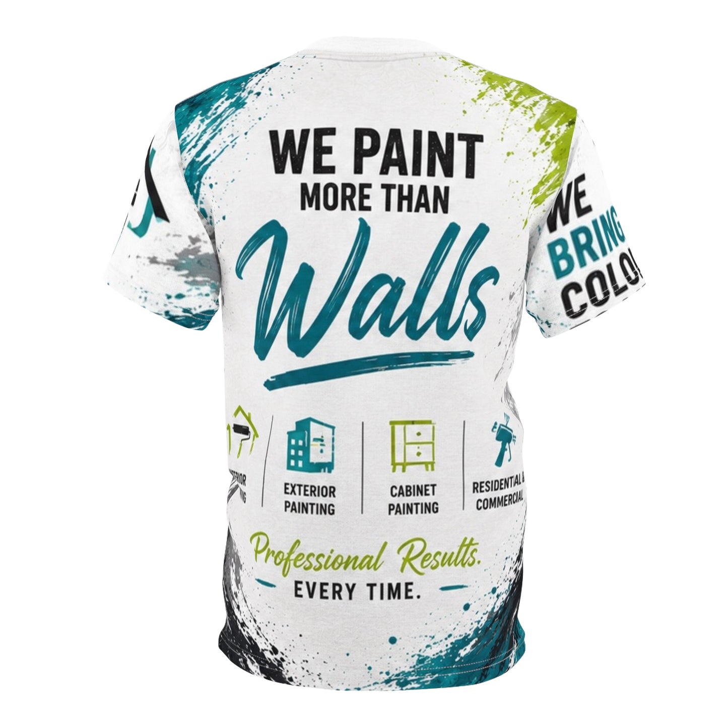 Premier Painting Solutions Brushstroke Tee — Painting Company Logo Shirt