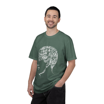 Youth Profile Collage T-Shirt — Vintage Silhouette Art Tee