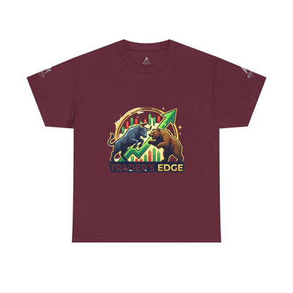 Trader's Edge Tee — Bull vs Bear Stock Market T‑Shirt