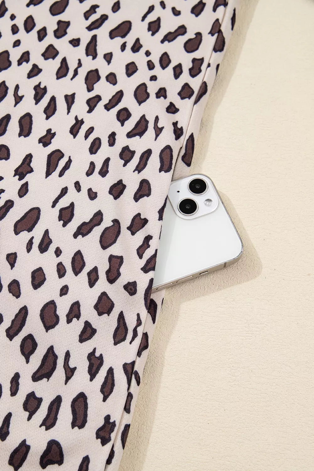 Leopard Print Zip up Collar Patchwork Shift Mini Dress