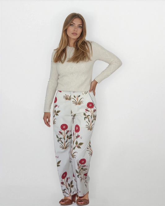 Edison Pant in RedCal