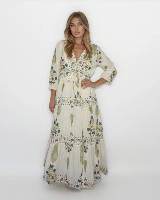 Orley Dress in Navy Victorian