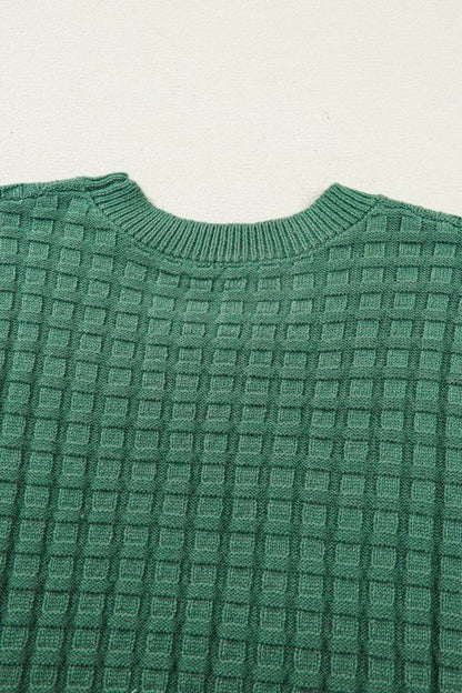 Birdie Textured Short Sleeve Sweater