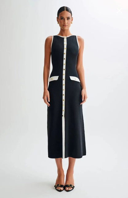 WOMEN FASHION LONG MIDI SWEATER DRESS