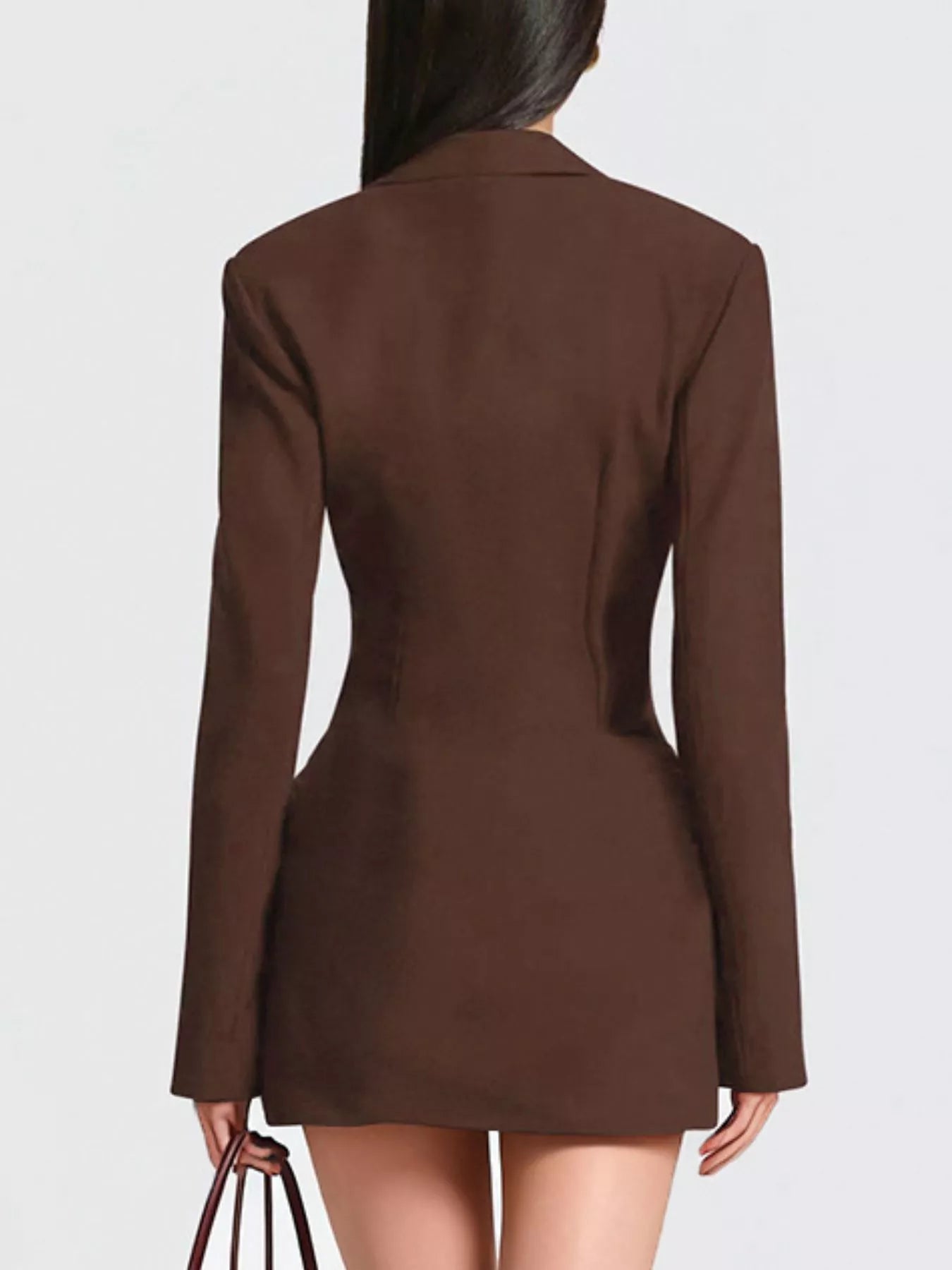 Blazer-Style Long Sleeve Mini Dress