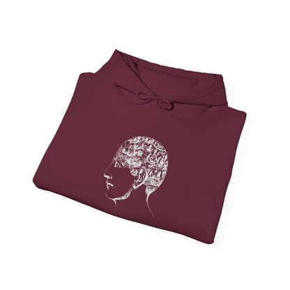 Men's Brain Graphic Hoodie — Mind Full of Ideas Sweatshirt