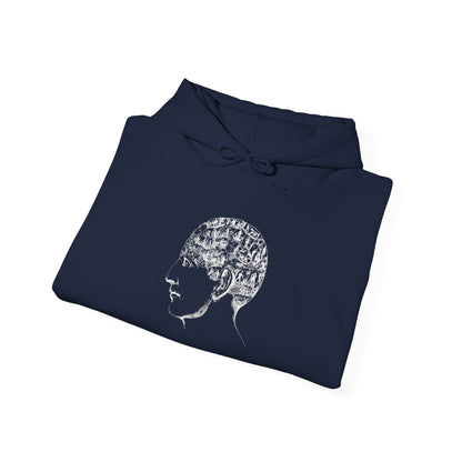 Men's Brain Graphic Hoodie — Mind Full of Ideas Sweatshirt