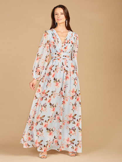 Long Sleeve Print Dress - OUTLET