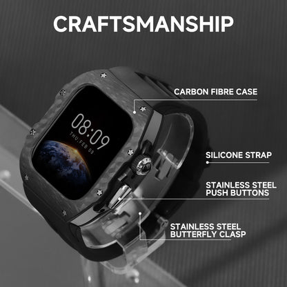 Luxury Mod Kit for Apple Watch 10/11 (42/46mm) - Rose Gold Edition