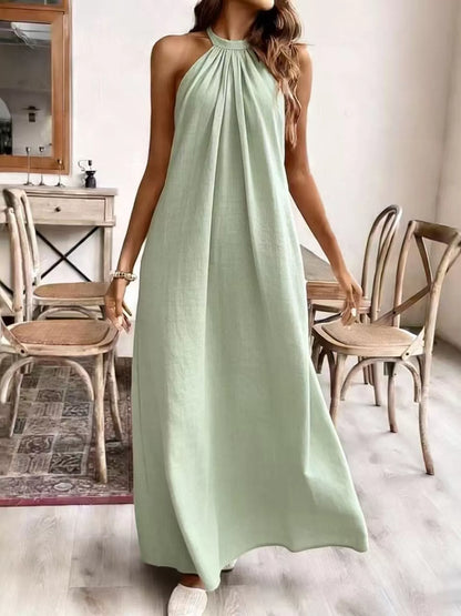 Halter Neck Maxi Dress