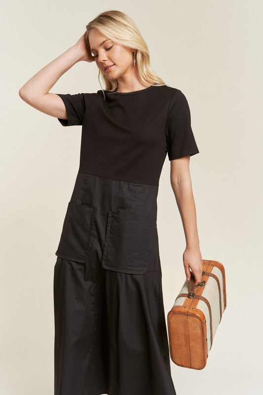 Knit Mix Dress