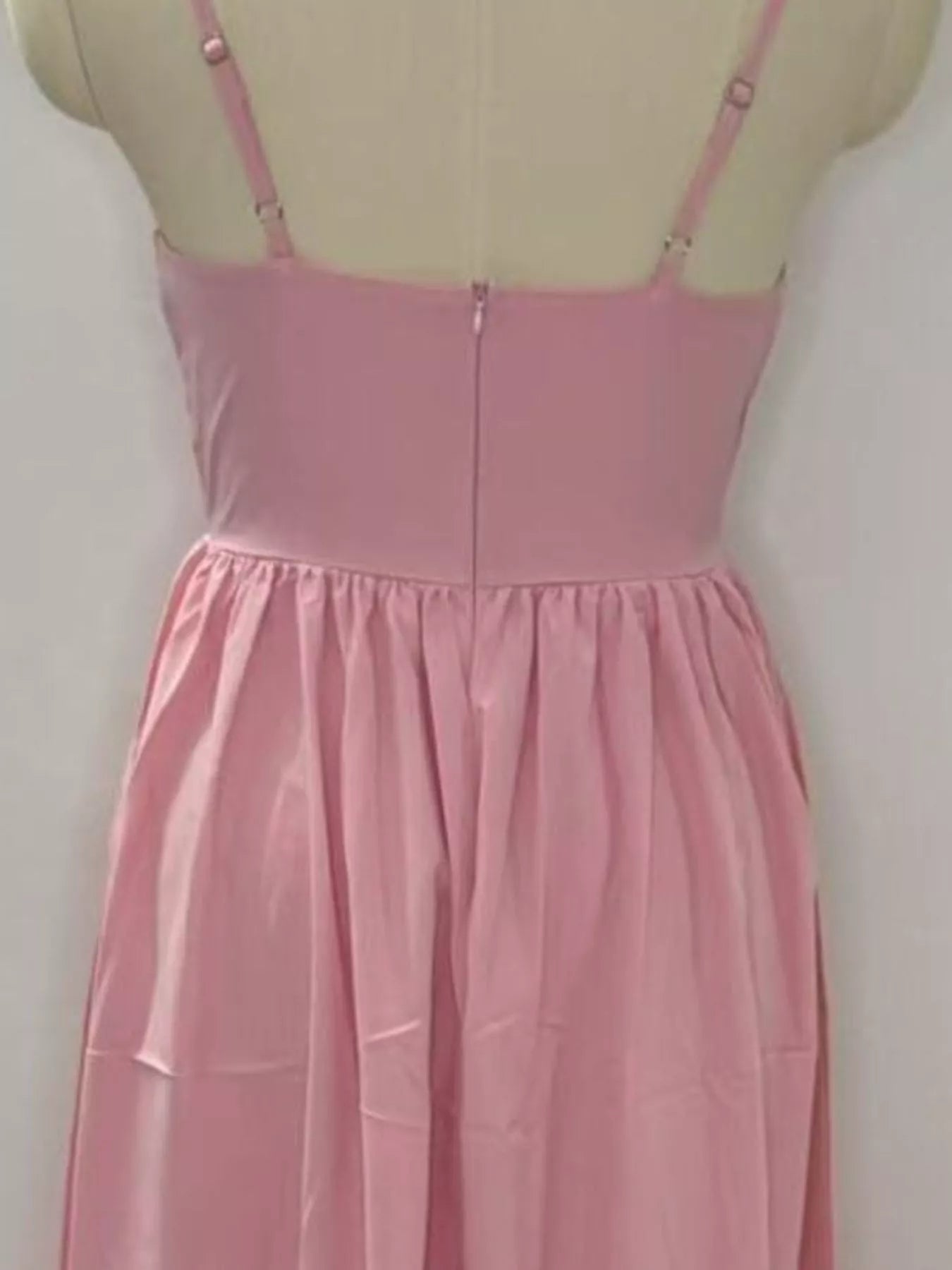 Adjustable Strap Scoop Neck Midi Dress