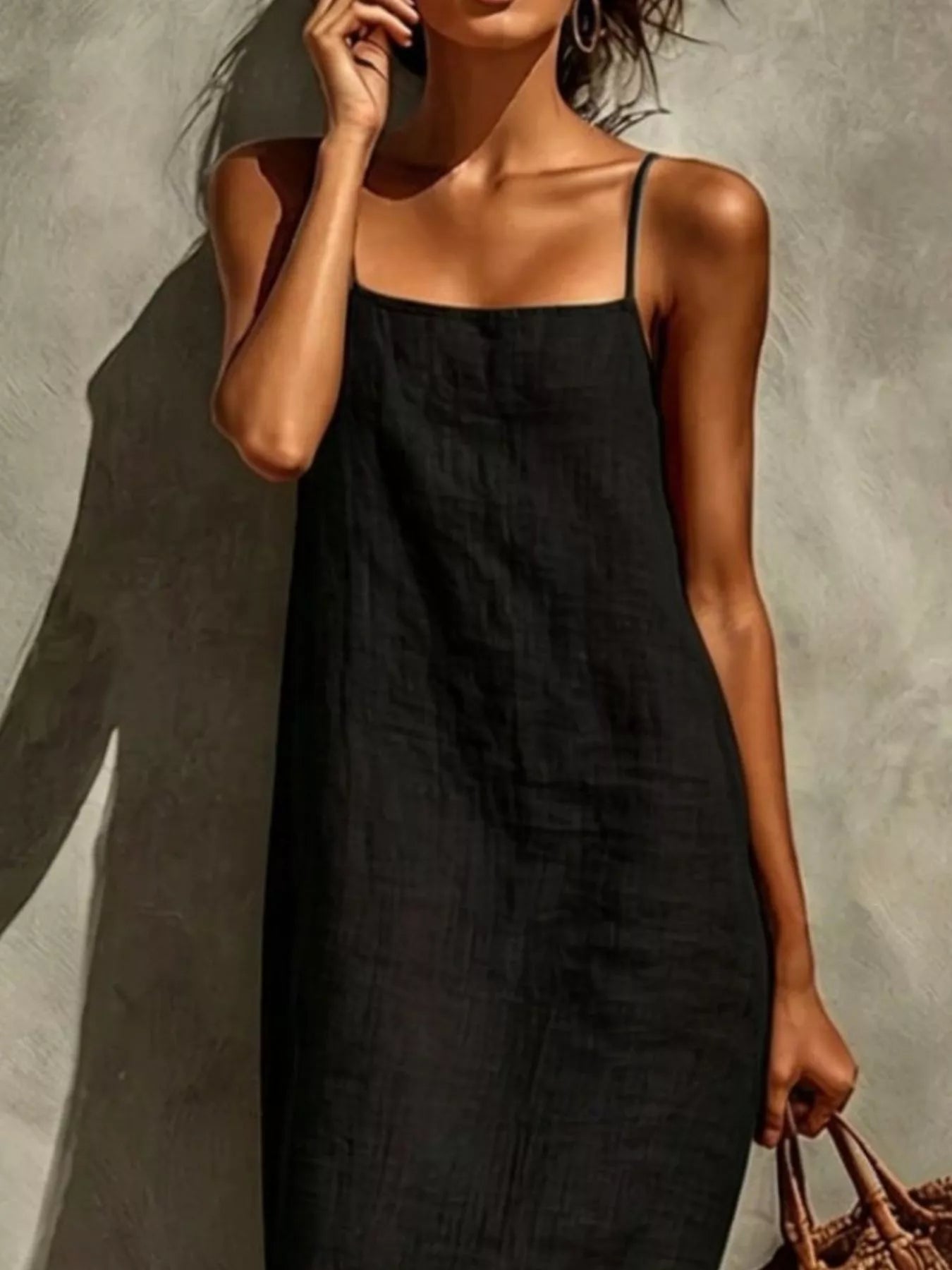 Sleeveless Linen Casual Maxi Dress