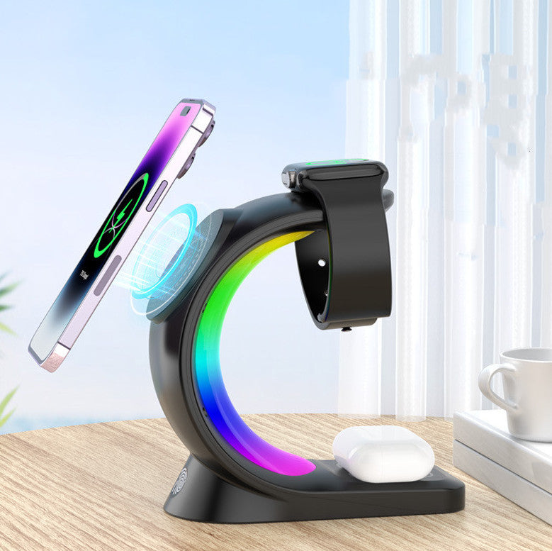 4-in-1 Magnetic Wireless Charger with RGB Light
