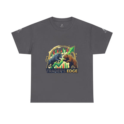 Trader's Edge Tee — Bull vs Bear Stock Market T‑Shirt