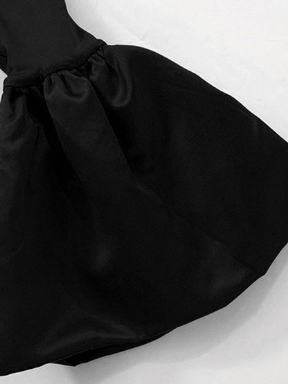 Off-Shoulder Flounce Sleeve Maxi Dress