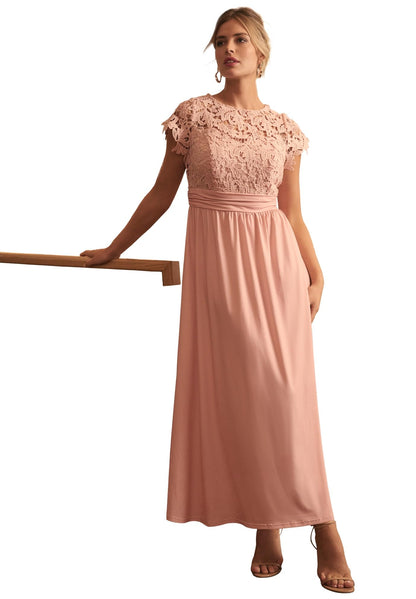 Jessica London Women's Plus Size Lace Maxi Dress