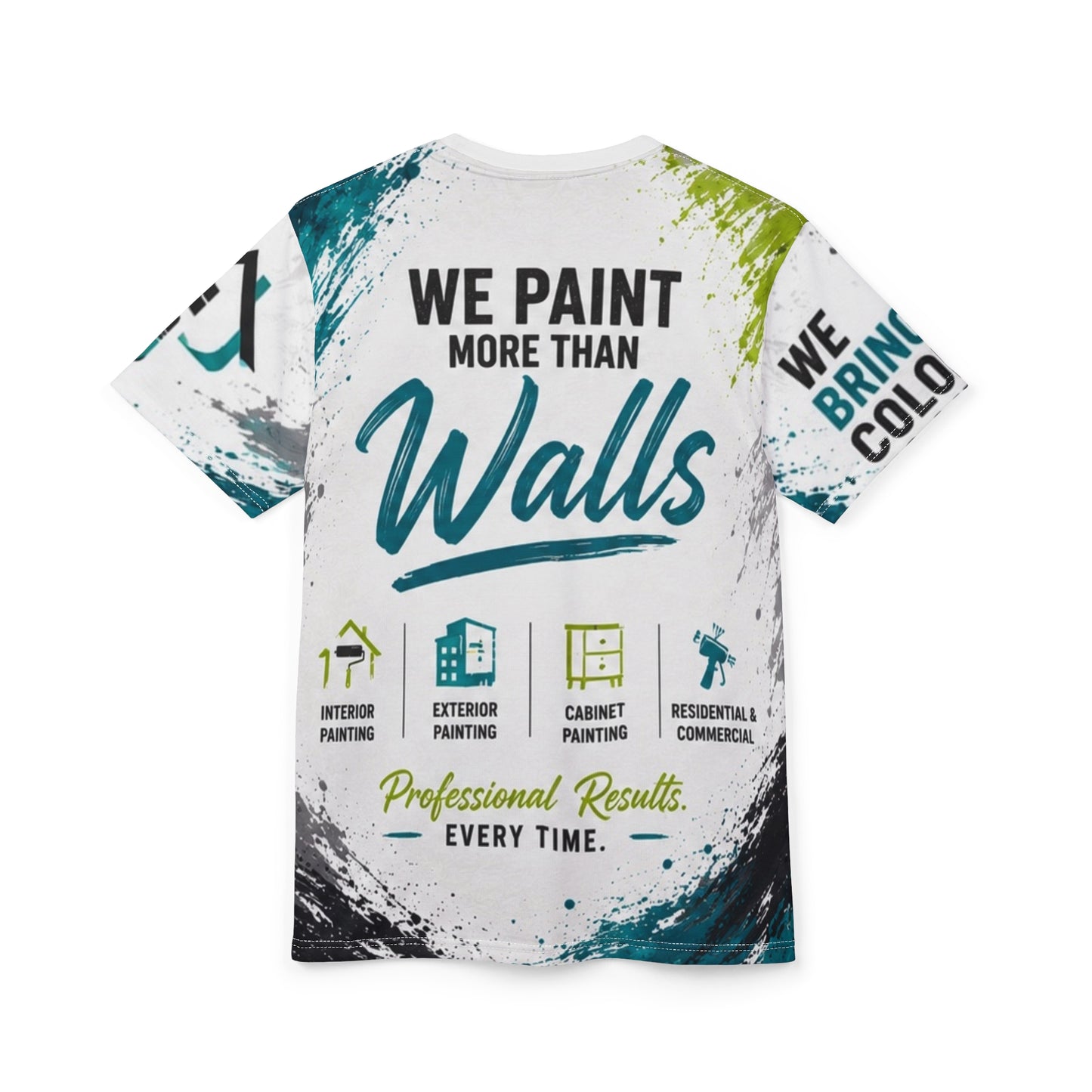 Premier Painting Solutions Brushstroke Tee — Painting Company Logo Shirt