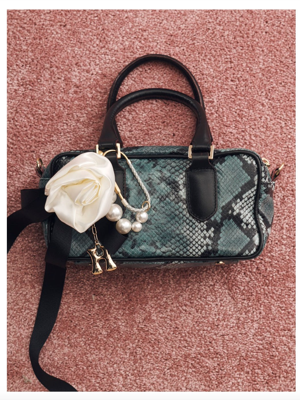 Rosie Bow Bag Charm
