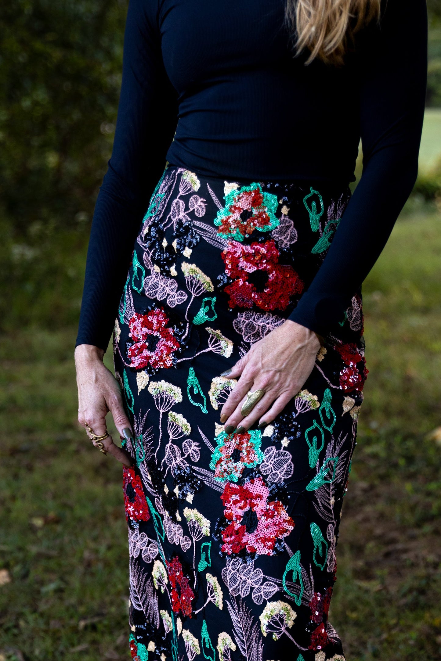 THE JC SEQUIN SKIRT