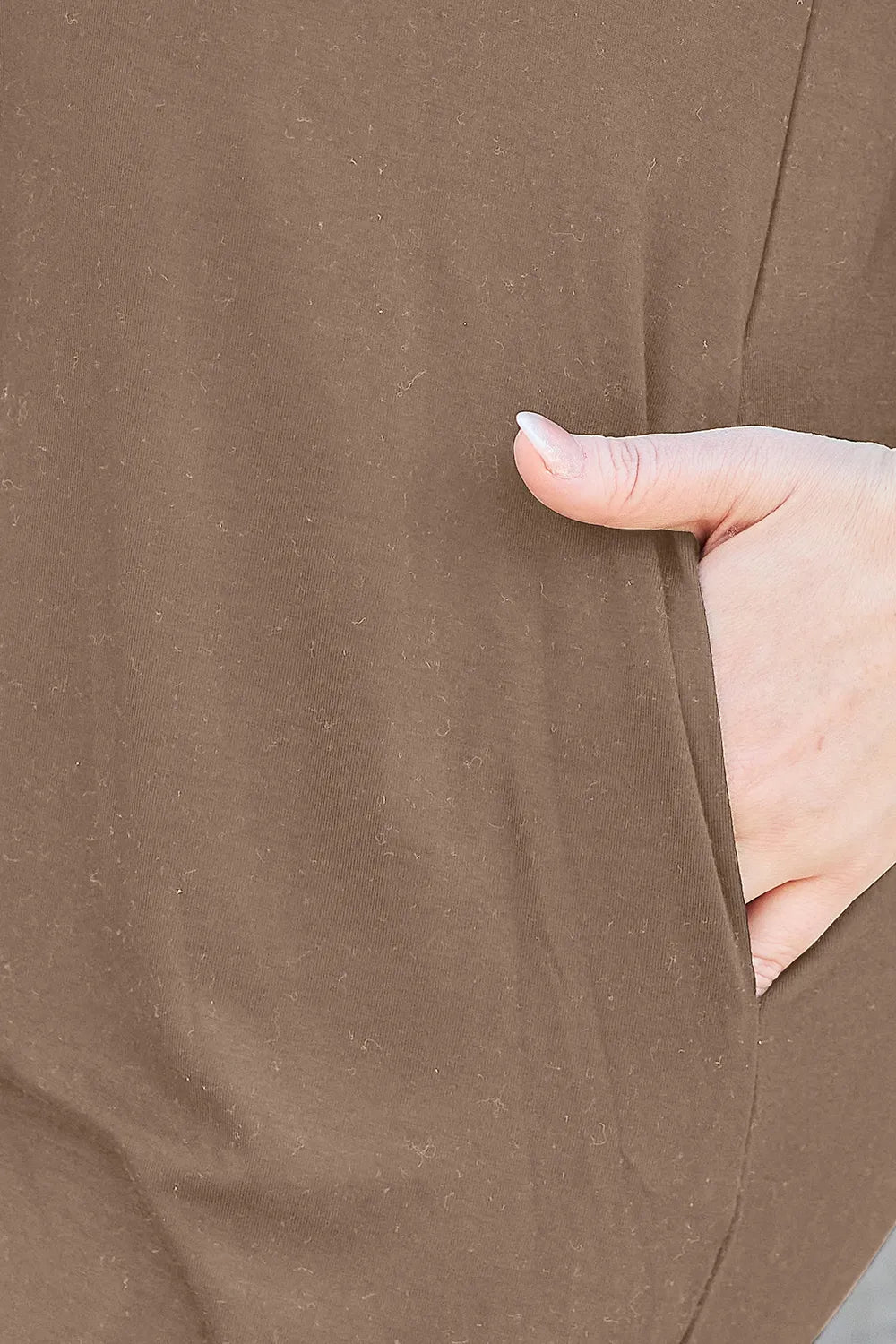 Basic Bae Round Neck Short Sleeve Dress with Pockets