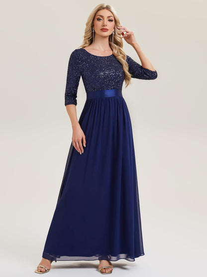 Ever-Pretty Women's Fall Winter Formal Dresses Maxi Sequin Evening Gowns