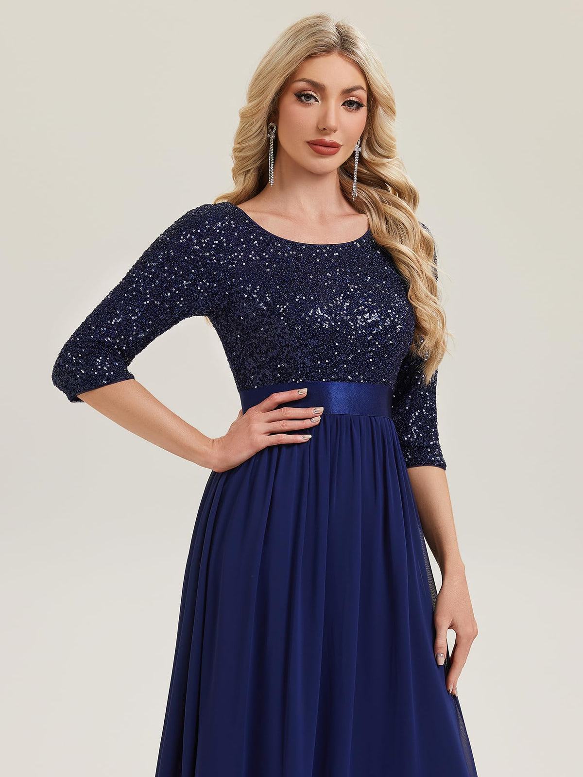 Ever-Pretty Women's Fall Winter Formal Dresses Maxi Sequin Evening Gowns