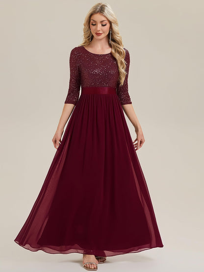Ever-Pretty Women's Fall Winter Formal Dresses Maxi Sequin Evening Gowns