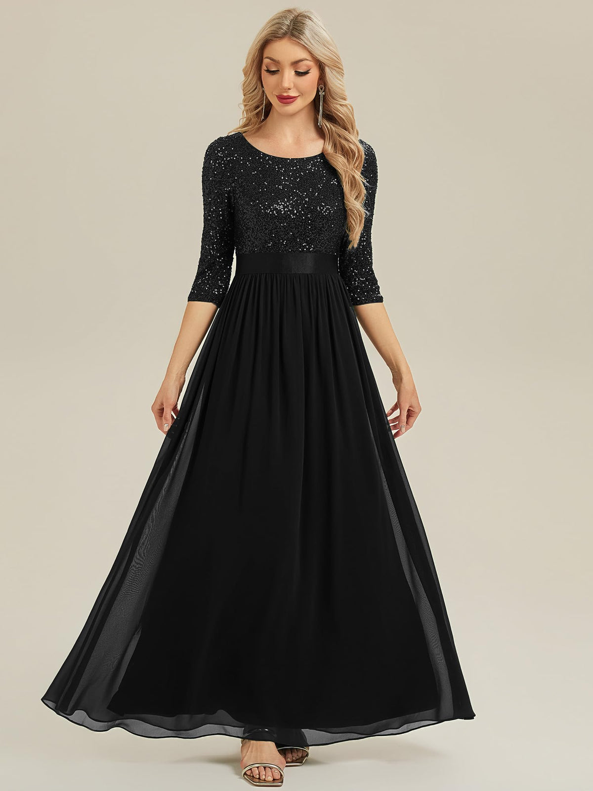Ever-Pretty Women's Fall Winter Formal Dresses Maxi Sequin Evening Gowns