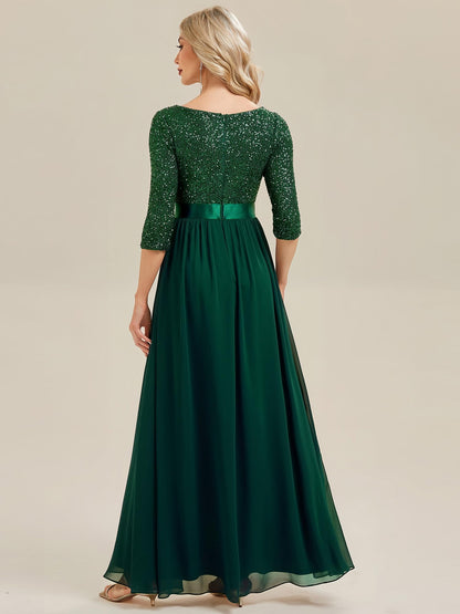 Ever-Pretty Women's Fall Winter Formal Dresses Maxi Sequin Evening Gowns