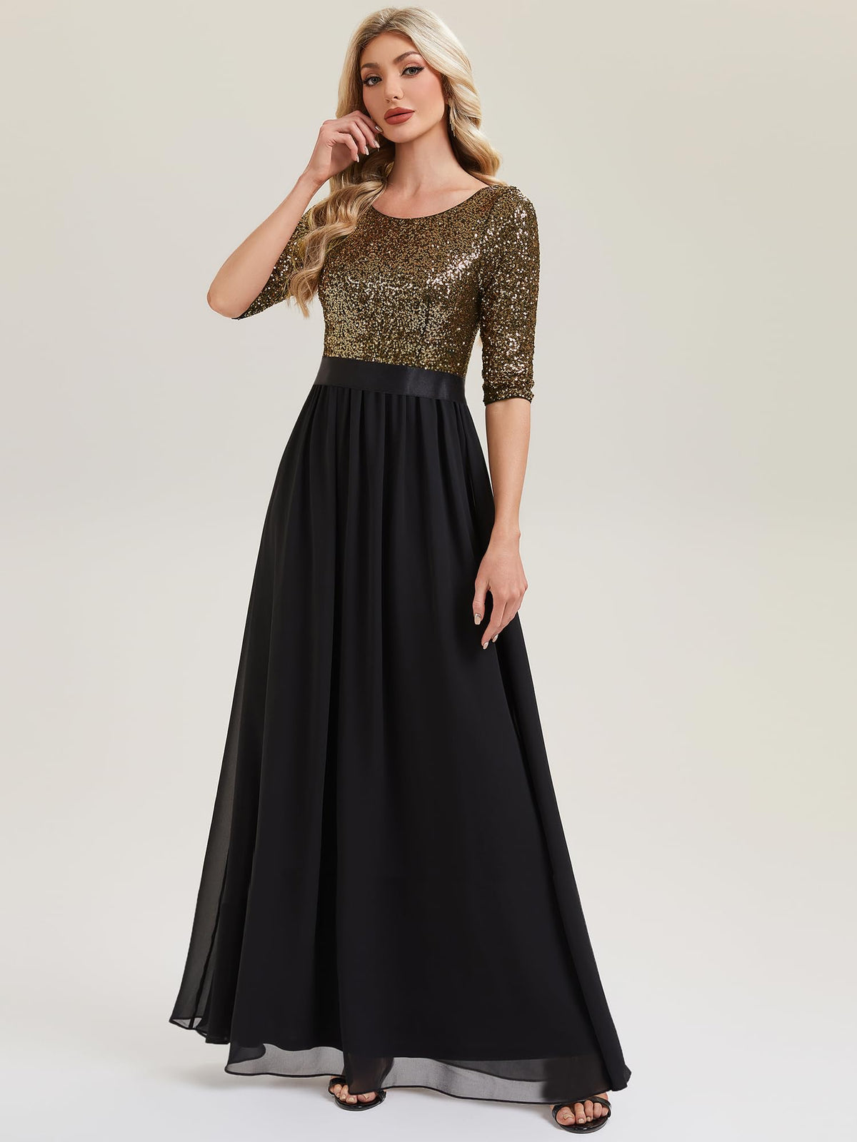 Ever-Pretty Women's Fall Winter Formal Dresses Maxi Sequin Evening Gowns