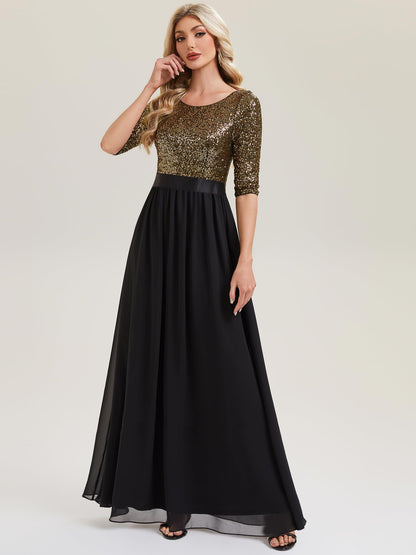 Ever-Pretty Women's Fall Winter Formal Dresses Maxi Sequin Evening Gowns