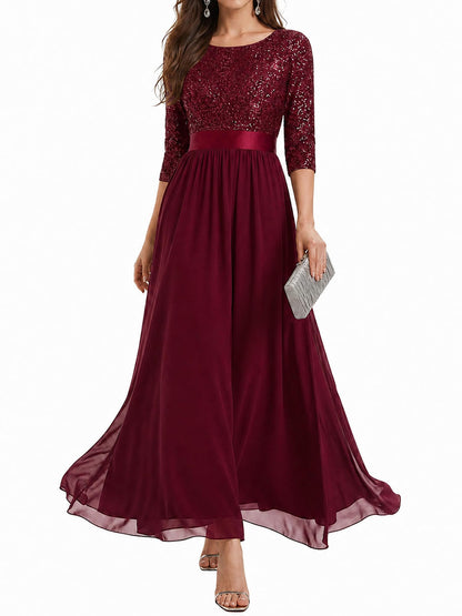 Ever-Pretty Women's Fall Winter Formal Dresses Maxi Sequin Evening Gowns