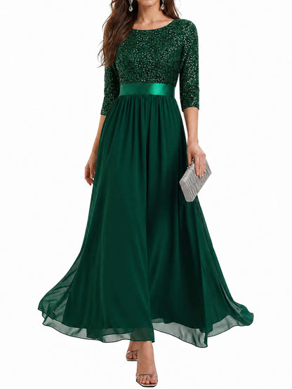 Ever-Pretty Women's Fall Winter Formal Dresses Maxi Sequin Evening Gowns