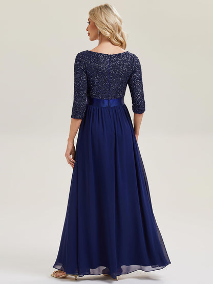 Ever-Pretty Women's Fall Winter Formal Dresses Maxi Sequin Evening Gowns
