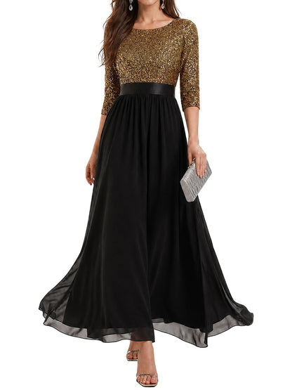 Ever-Pretty Women's Fall Winter Formal Dresses Maxi Sequin Evening Gowns