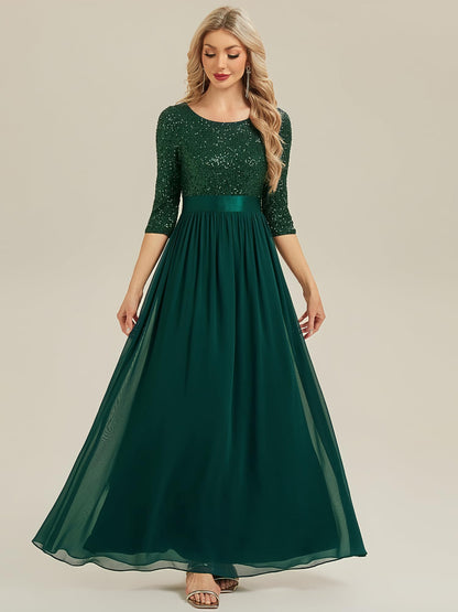 Ever-Pretty Women's Fall Winter Formal Dresses Maxi Sequin Evening Gowns